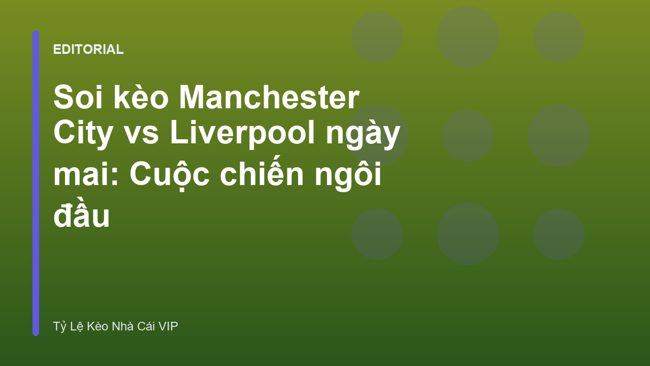 Manchester City vs Liverpool
