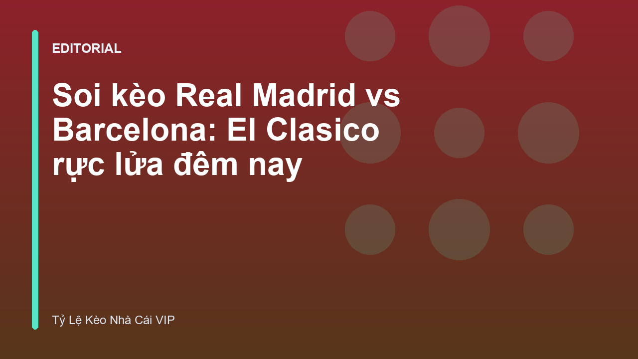 Real Madrid vs Barcelona El Clasico